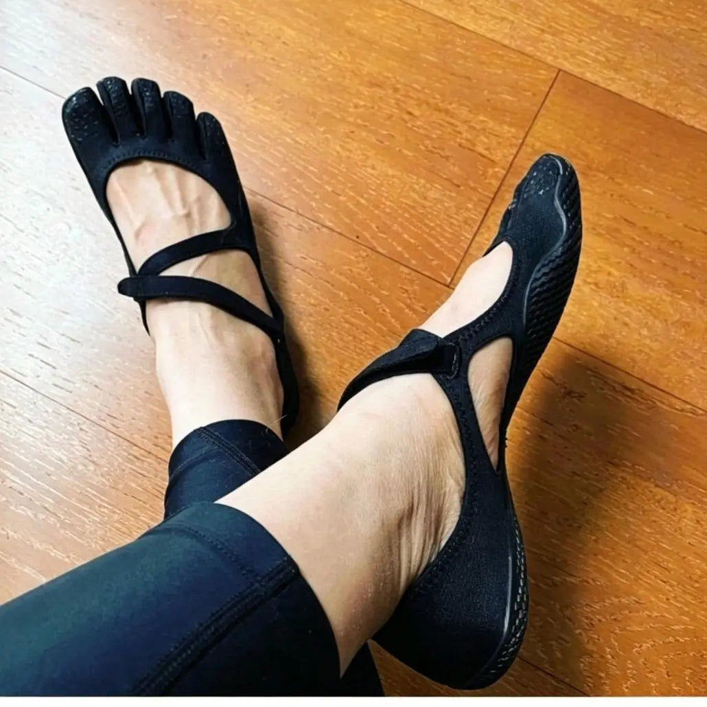 Women’S Breathable Five-Toe Yoga Pilates Shoes – Non-Slip Barefoot Footwear for Dance, Ballet, Running & Gym